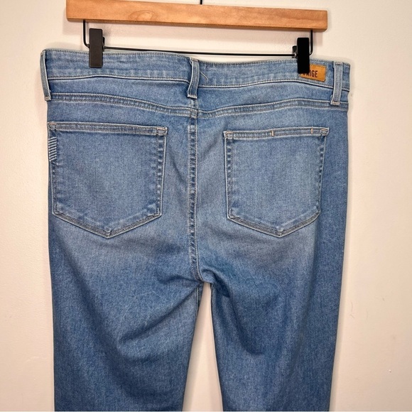 Paige Skyline Ankle Peg Distressed Skinny Jeans Size 32 - Picture 7 of 14